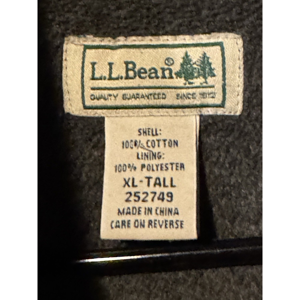 Ll Bean Men's Sherpa Lined Scotch Plaid Shirt XL Tall Shacket - Picture 3 of 5
